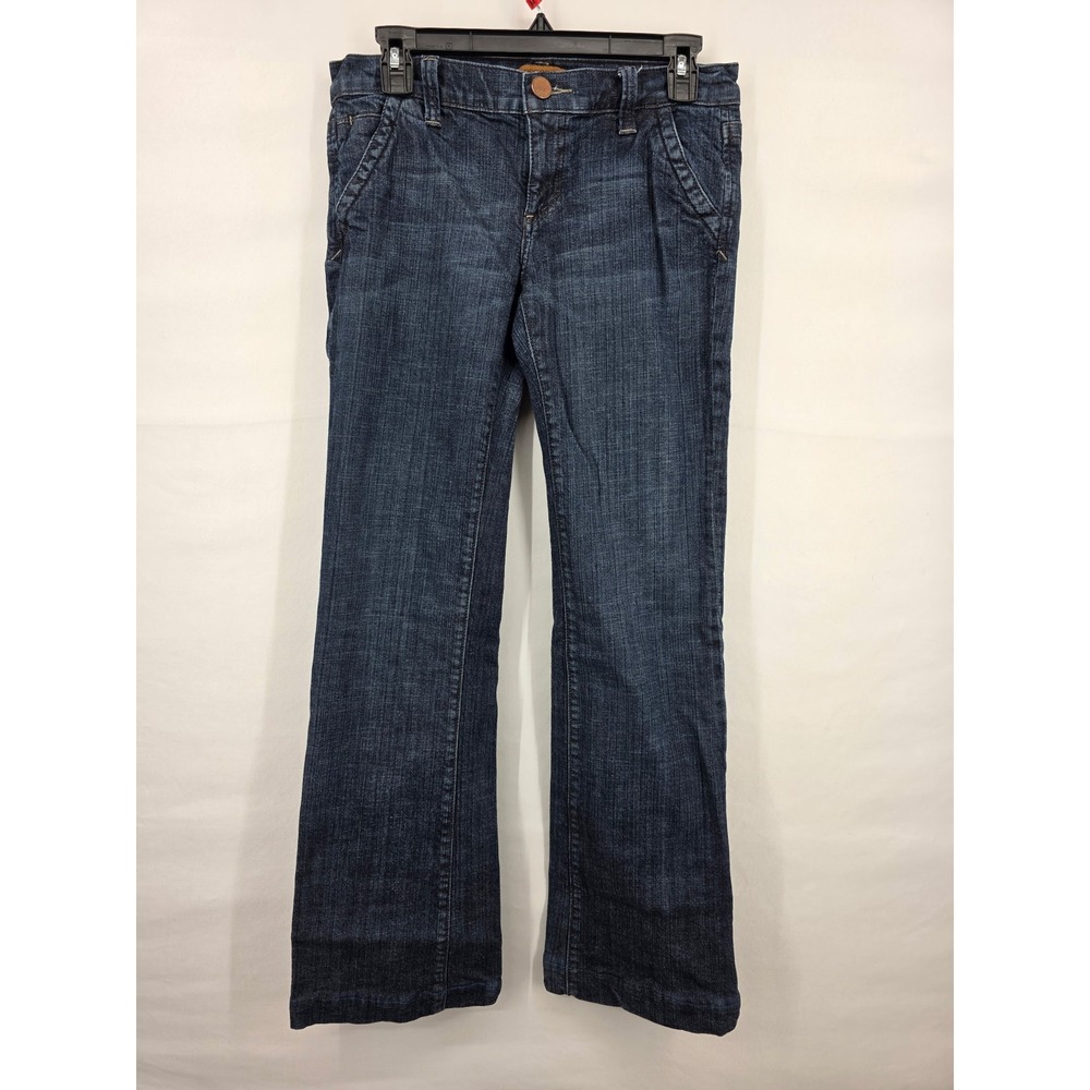 Arden B Womens Dark Wash Low Rise Flare Jeans Size 28 Blue Stretch Denim 2668